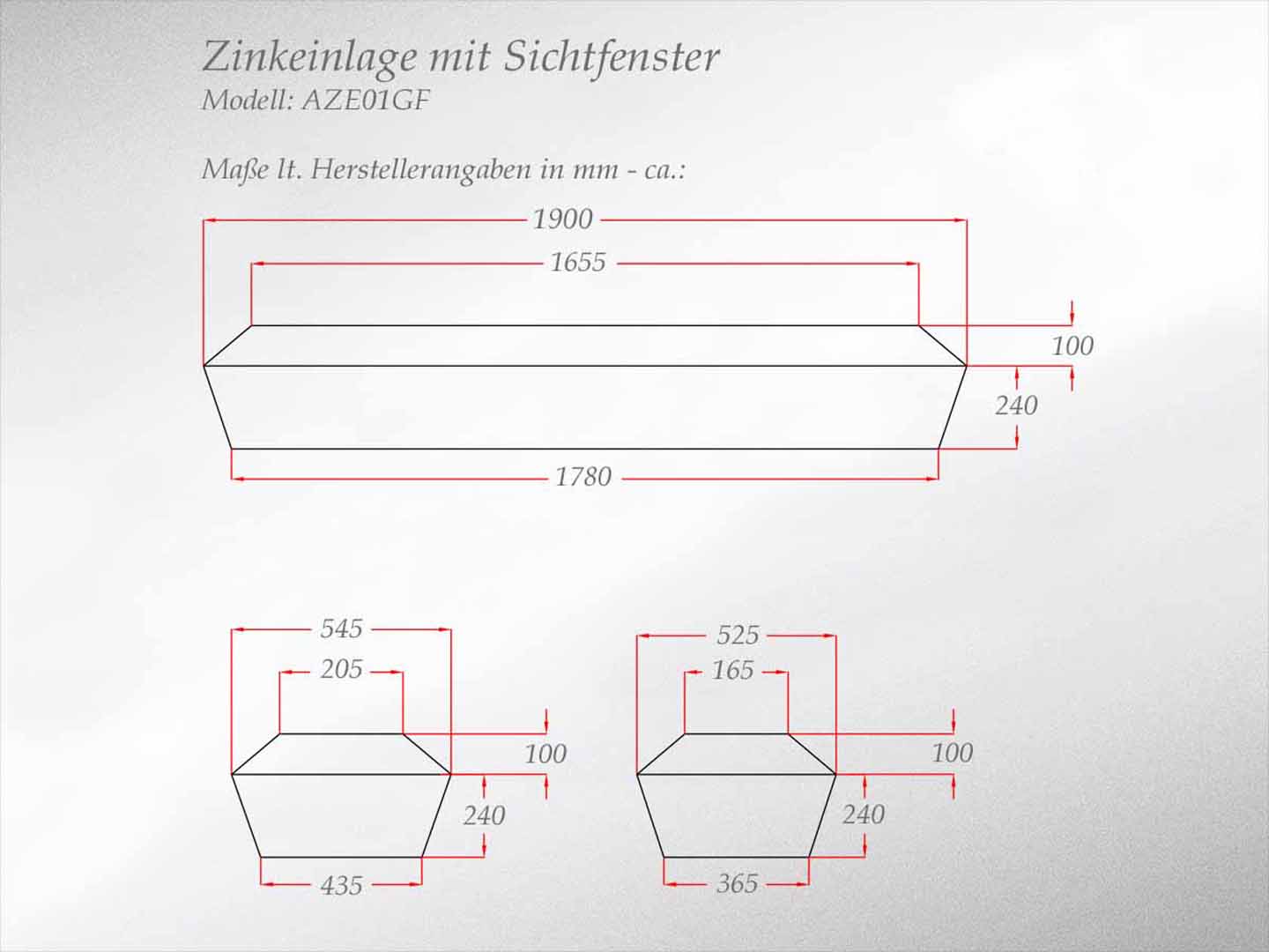 Zinksarg | Metallsarg